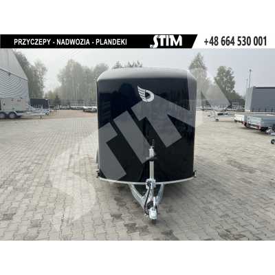 CHEVAL LIBERTE C500 alu, przyczepa typu furgon  DMC do 2000g, wymiary 445cm x 215cm x 237cm, kolor czarny