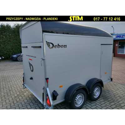 D500N-Al, przyczepa typu furgon  DMC do 2600g, wymiary 445cm x 215cm x 237cm, kolor czarny